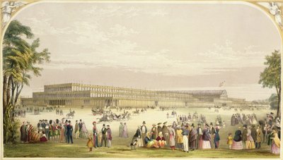 Nagy kiállítás, 1851: Joseph Paxton építész által tervezett épület képe alkotó: Vincent Brooks