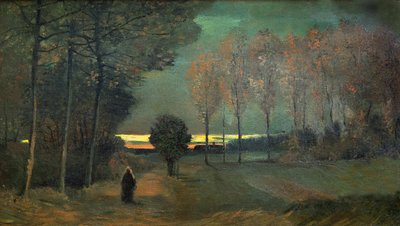 Őszi táj este, 1884. alkotó: Vincent van Gogh