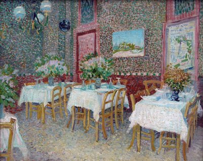 Egy étterem belseje, 1887. alkotó: Vincent van Gogh