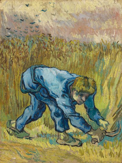 A kaszás köles után, 1889. alkotó: Vincent van Gogh