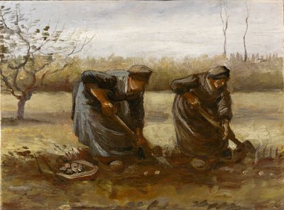 Két krumplit ásó parasztasszony, 1885. alkotó: Vincent van Gogh