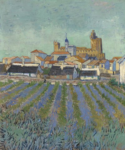 Saintes-Maries-de-la-Mer látképe, 1888. alkotó: Vincent van Gogh
