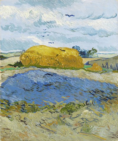 Búzaverem felhős ég alatt, Auvers-sur-Oise, 1889. alkotó: Vincent van Gogh