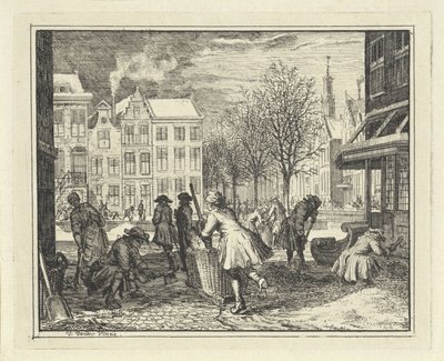 Az urak az utcán dolgoznak alkotó: Vincent Laurensz. van der Vinne (II)