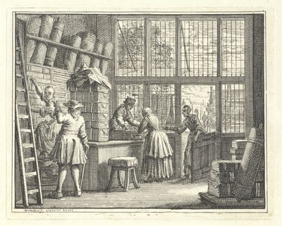 Egy textilbolt belseje alkotó: Vincent Laurensz. van der Vinne (II)