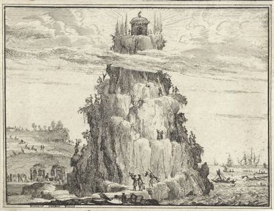 A bölcsesség temploma egy sziklán alkotó: Vincent Laurensz. van der Vinne (II)