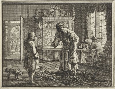 Apa megfeddi a gyerekeit alkotó: Vincent Laurensz. van der Vinne (II)