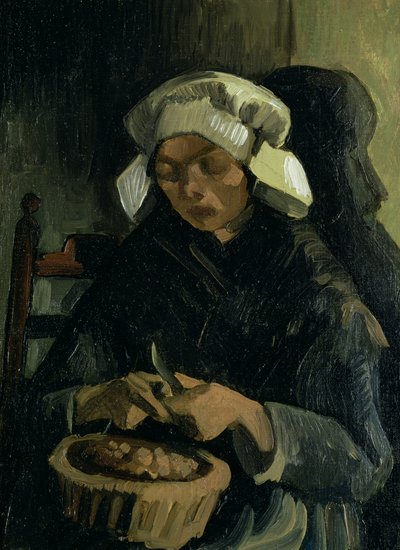 Egy paraszt a neuneni burgonyahámozásból, 1885 alkotó: Vincent van Gogh