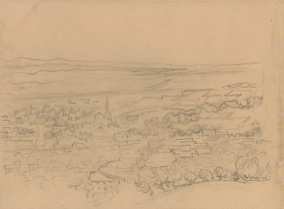 A falu madártávlatból alkotó: Vincent van Gogh
