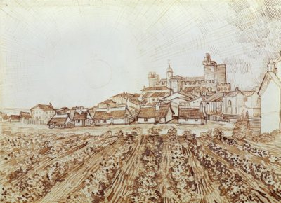 Saintes-Maries kilátása alkotó: Vincent van Gogh