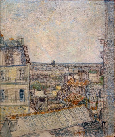Kilátás a Rue Lepic-i lakás ablakából alkotó: Vincent van Gogh