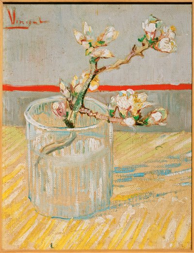 Virágzó mandulaág üvegben, 1888 március (festmény, vászon) alkotó: Vincent van Gogh