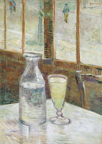Kávéházi asztal abszinttal alkotó: Vincent van Gogh