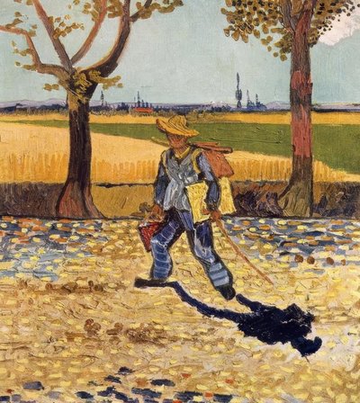 A festő munkába menet alkotó: Vincent van Gogh