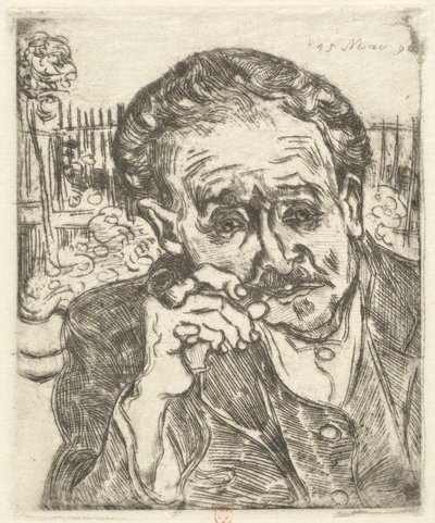 Dr. Gachet (Férfi pipával) alkotó: Vincent van Gogh