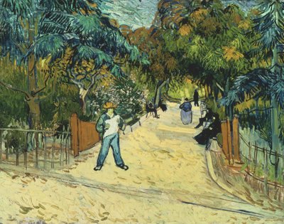 Az arles-i közkertek bejárata alkotó: Vincent van Gogh