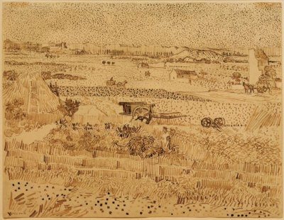 Betakarítás Provence-ban alkotó: Vincent van Gogh