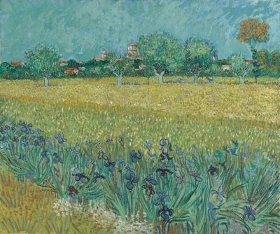 Mező virágokkal Arles közelében alkotó: Vincent van Gogh