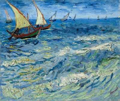 Halászhajók Saintes-Maries-ban / Seascape Saintes-Maries-ban alkotó: Vincent van Gogh