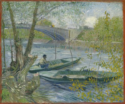 Horgászat tavasszal, a Pont de Clichy Asnières, 1887. alkotó: Vincent van Gogh