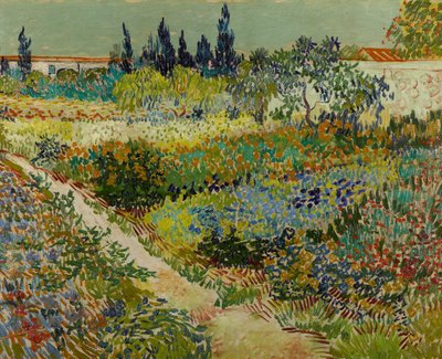 Holland: Tuin te Arles Virágos kert ösvényekkel alkotó: Vincent van Gogh