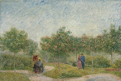 Kert párokkal: Saint-Pierre tér. 1887 alkotó: Vincent van Gogh