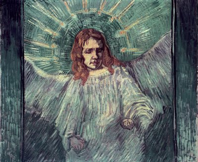 Egy angyal feje, Rembrandt után, 1889 alkotó: Vincent van Gogh