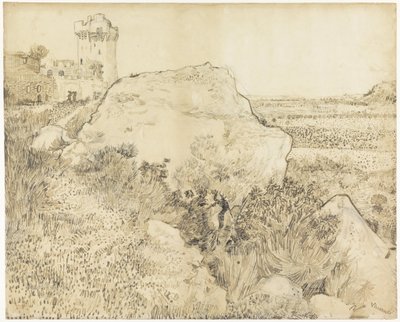 Domb Montmajour romjaival alkotó: Vincent van Gogh