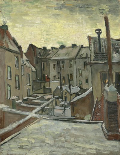 Házak hátulról nézve alkotó: Vincent van Gogh