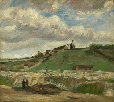 Montmartre dombja kőbányával. Párizs, 1886. június - július alkotó: Vincent van Gogh