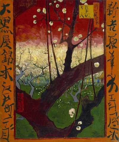 Japonaiserie: Virágzó szilvakert (Hiroshige nyomán), Párizs alkotó: Vincent van Gogh
