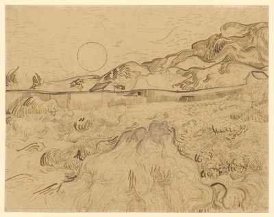 Búzamező, az arató alkotó: Vincent van Gogh