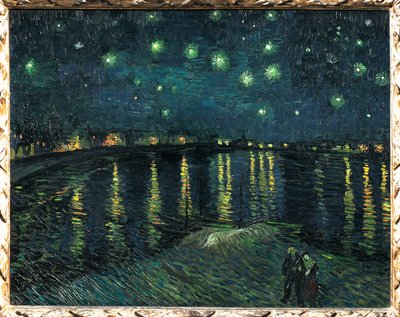 La nuit etoilee - Csillagos éjszaka, Arles 1888 (festmény, vászon) alkotó: Vincent van Gogh