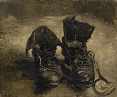 "A fekete csizma" vagy "A régi cipő" Vincent van Gogh (1853-1890) festménye. 1886. Vincent Van Gogh Múzeum. Amszterdam. alkotó: Vincent van Gogh