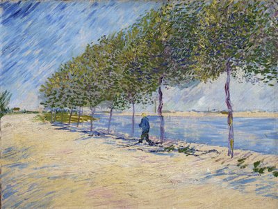""A Szajna partja, Párizs"" Vincent van Gogh (1853-1890) festménye 1887 Amszterdam, Van Gogh Múzeum alkotó: Vincent van Gogh