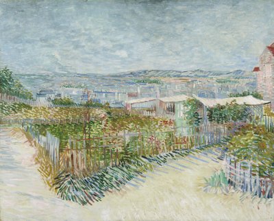 Montmartre: a Moulin de la Galette mögött alkotó: Vincent van Gogh