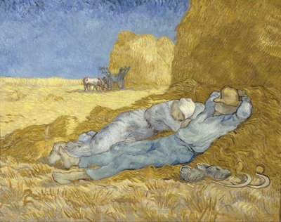 Dél – Pihenő a munkából (Millet nyomán) alkotó: Vincent van Gogh