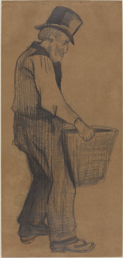 Öreg, aki egy vödröt hord alkotó: Vincent van Gogh