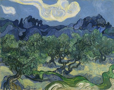 Olajfák. 1889 alkotó: Vincent van Gogh