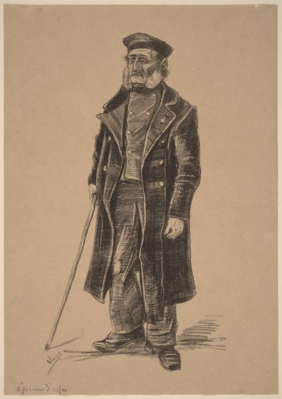 Álló árva férfi alkotó: Vincent van Gogh