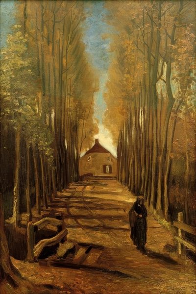 Nyárfa sugárút ősszel alkotó: Vincent van Gogh