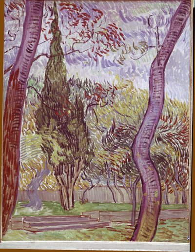 A Saint-Paul Kórház parkja Saint-Remy-de-Provence-ban alkotó: Vincent van Gogh