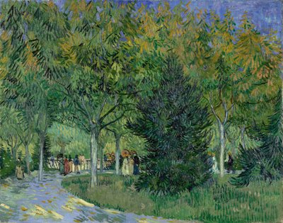Út az arles-i parkban, 1888. alkotó: Vincent van Gogh
