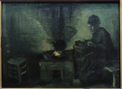 Paraszt Peiture Marouflee a fán, Vincent van Gogh (1853-1890) 1885 V. 0,29x0,4 m Párizs, Musee d