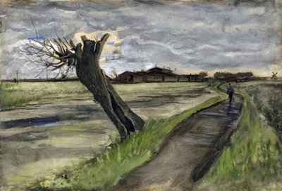 Pollard Willow (saule tetard) par Gogh, Vincent, van (1853-1890). Ceruza, akvarell, gouache, tinta papírra, méret: 38x55,8 alkotó: Vincent van Gogh