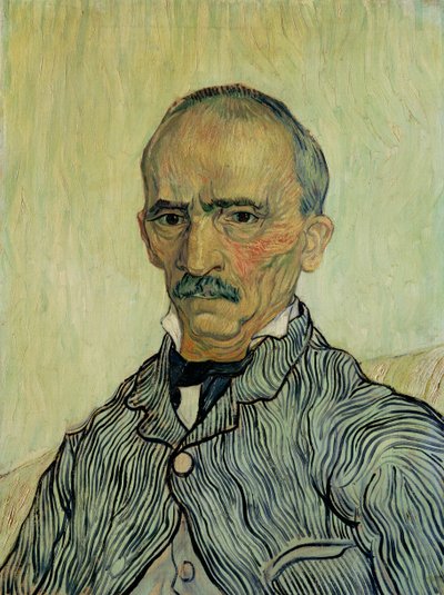 Trabuc főfelügyelő portréja a Szent Pál kórházban alkotó: Vincent van Gogh