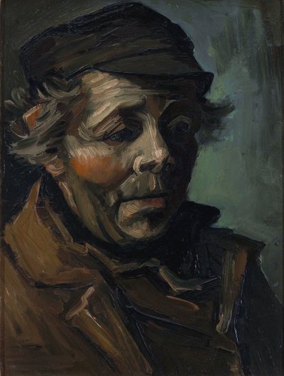 Egy paraszt portréja: vázlat a „Burgonyaevők” című festményhez  alkotó: Vincent van Gogh