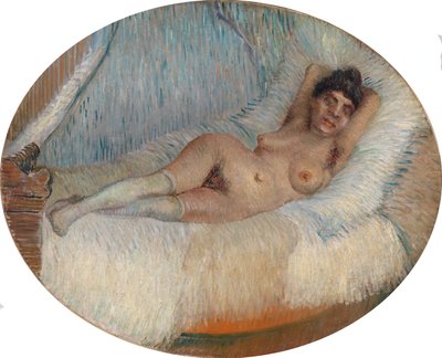 Fekvő akt (meztelen nő egy ágyon fekszik) alkotó: Vincent van Gogh