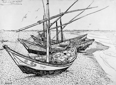 Vitorlások Saintes-Maries-ban alkotó: Vincent van Gogh