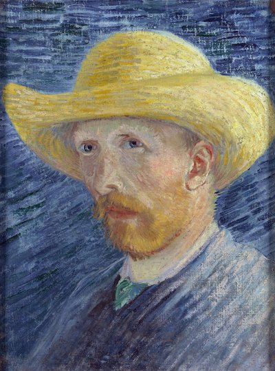 Önarckép szalmakalappal par Gogh, Vincent, furgon (1853-1890). Olaj, vászon, mérete: 41,8x31,5 alkotó: Vincent van Gogh